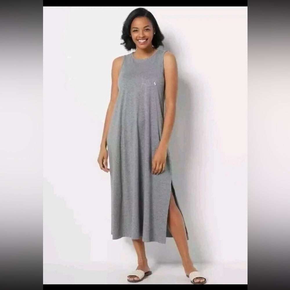 Koolabura by Uggs Gray Sleeveless Tank Maxi Dress XL